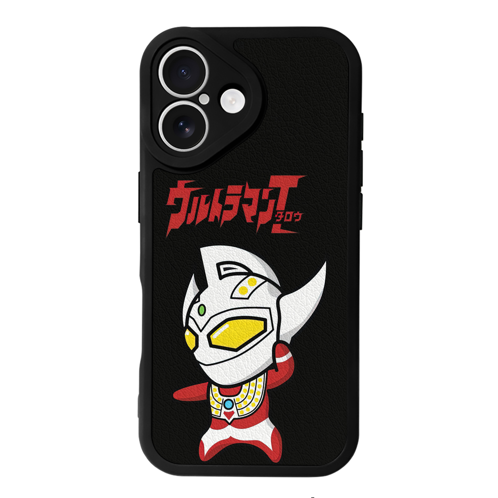 （画像用） ウルトラマン Ultraman 【iPhone 16シリーズ対応】シリコンスマホケース（レザー調） 材質：シリコン